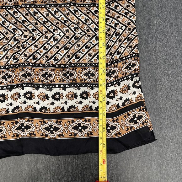 Vince Camuto Brown Silk Scarf 17 x 36 - Picture 6 of 6